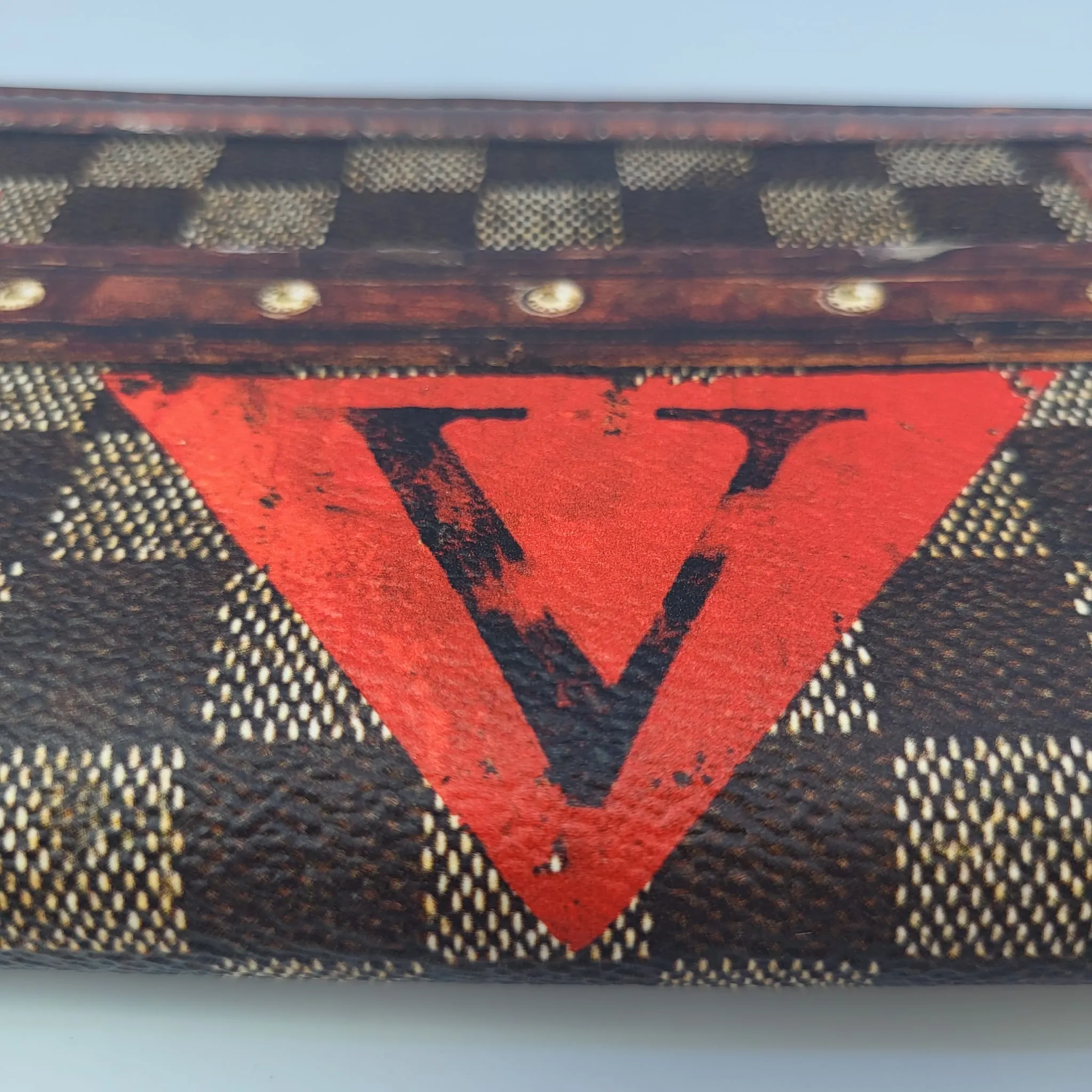 Transformed Damier Ebene Time Trunk Zippy Wallet