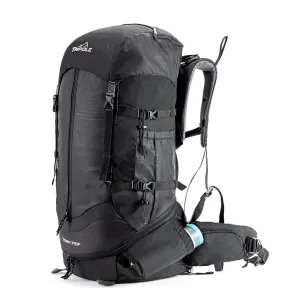 Tripole Terra Backpacking and Trekking Rucksack with Front Opening, Rain Cover and Metal Frame | 3 Year Warranty | 75 Litres