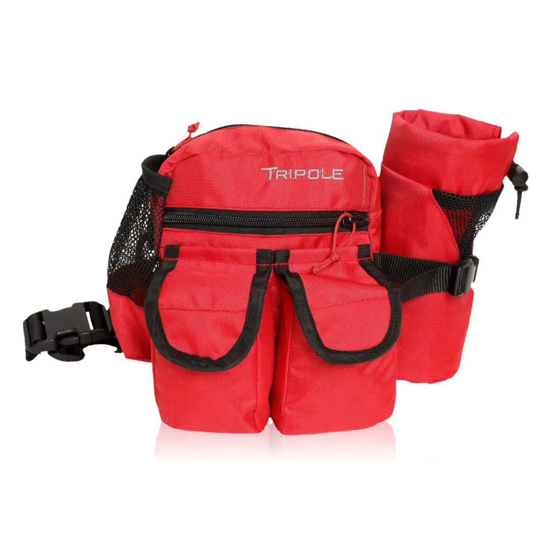 Tripole Waist Pack with Detachable Bottle Holder - Multi-Utility Waist and Sling Bag for Hiking, Cycling, and Backpacking