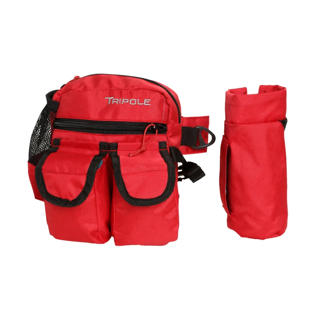 Tripole Waist Pack with Detachable Bottle Holder - Multi-Utility Waist and Sling Bag for Hiking, Cycling, and Backpacking