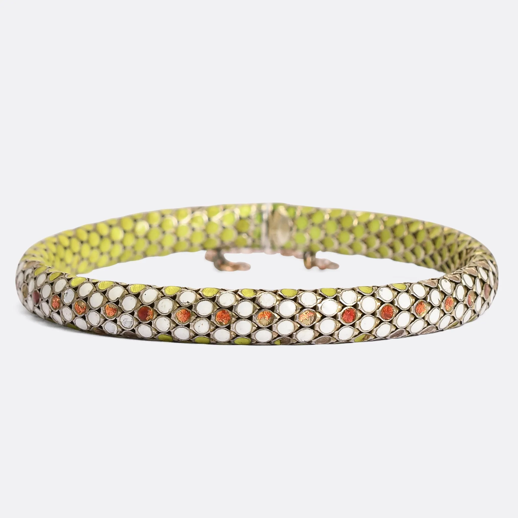 Victorian Enamel Snake Bracelet