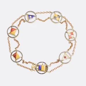 Victorian Maritime Flags Bracelet