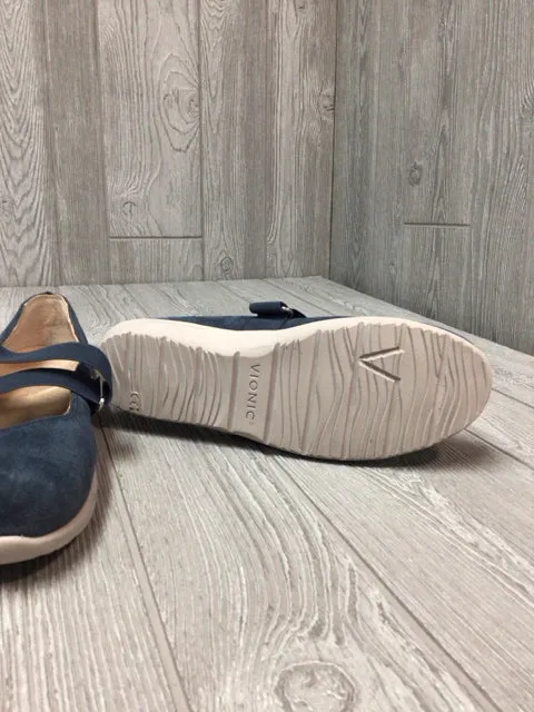 Vionic Blue Suede Flats Size 9
