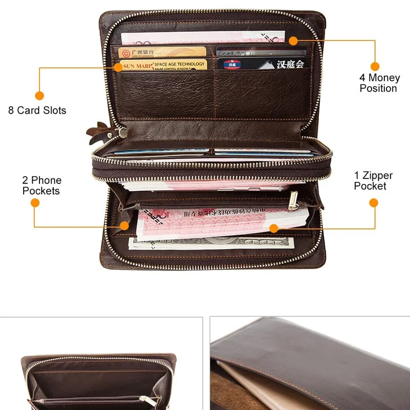 Wallet Leather Men Purse Money Bag