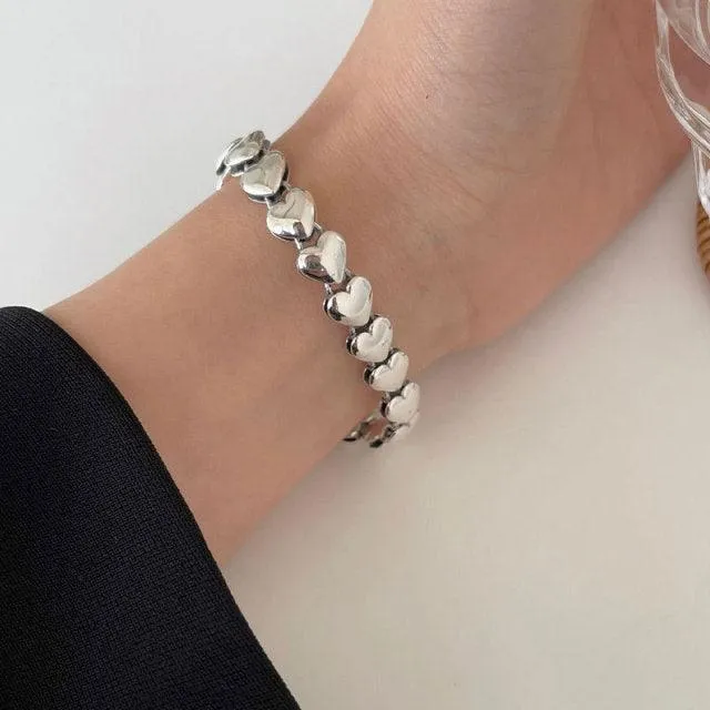 Water Resistant Tarnish Free Sterling Silver Bangle Bracelets - set of 2