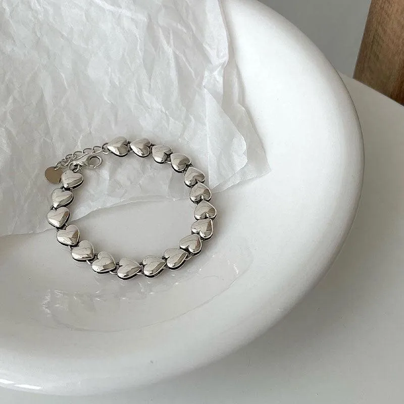 Water Resistant Tarnish Free Sterling Silver Bangle Bracelets - set of 2