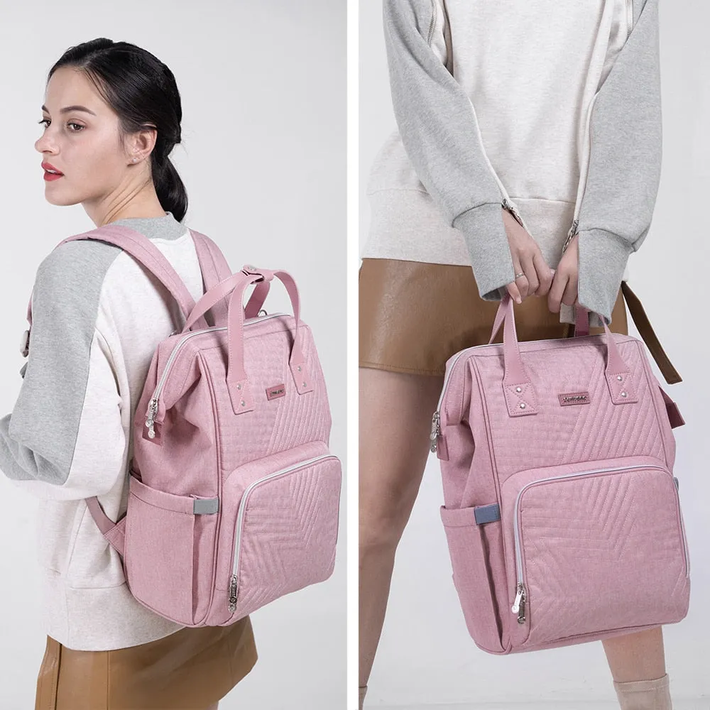 Waterproof Diaper Bag| Backpack Quilted| Large Maternity Nursing Bag| Travel Backpack| Stroller Baby Bag Nappy Baby Care