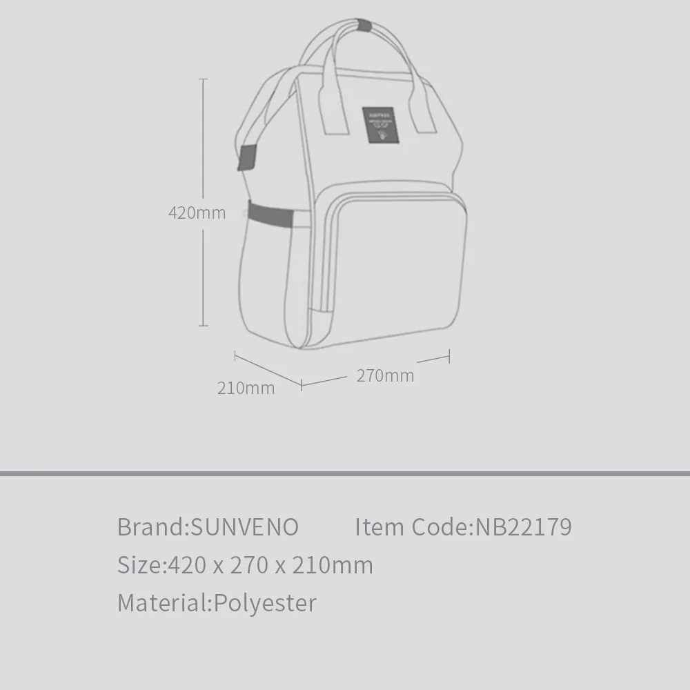 Waterproof Diaper Bag| Backpack Quilted| Large Maternity Nursing Bag| Travel Backpack| Stroller Baby Bag Nappy Baby Care