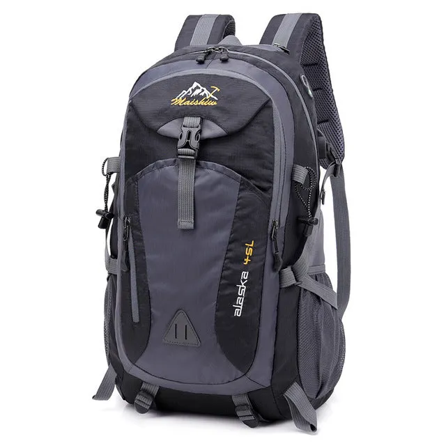 Waterproof USB charging Climbing Unisex male travel Backpack