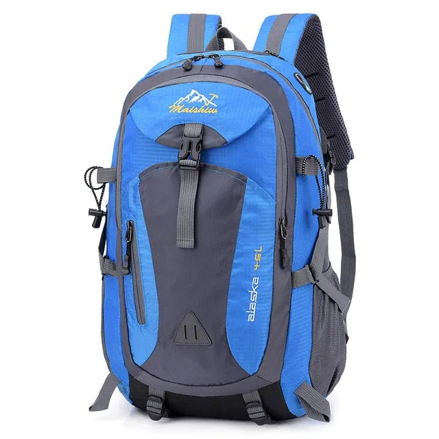 Waterproof USB charging Climbing Unisex male travel Backpack