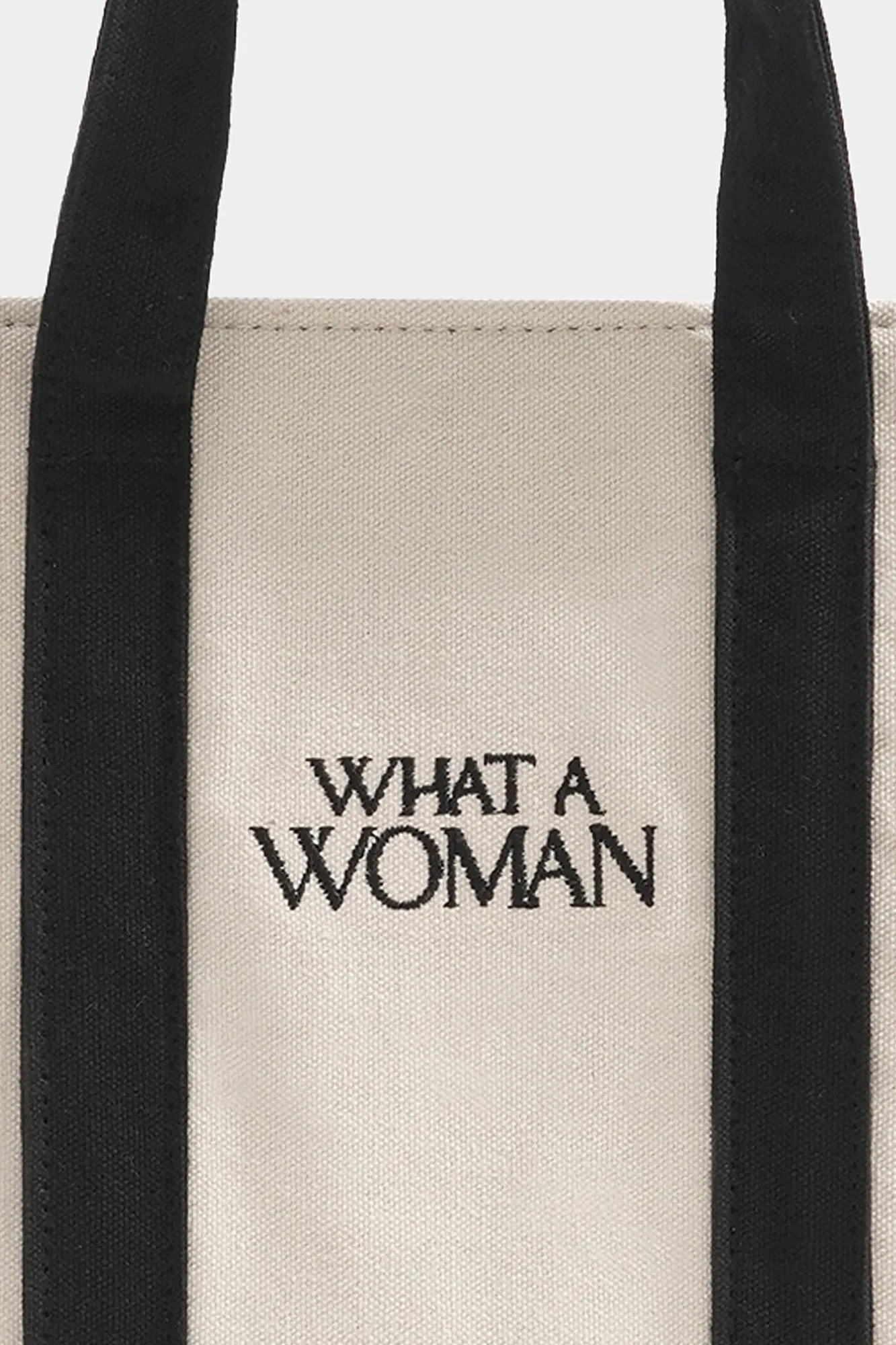 What A Woman Canvas Box Bag