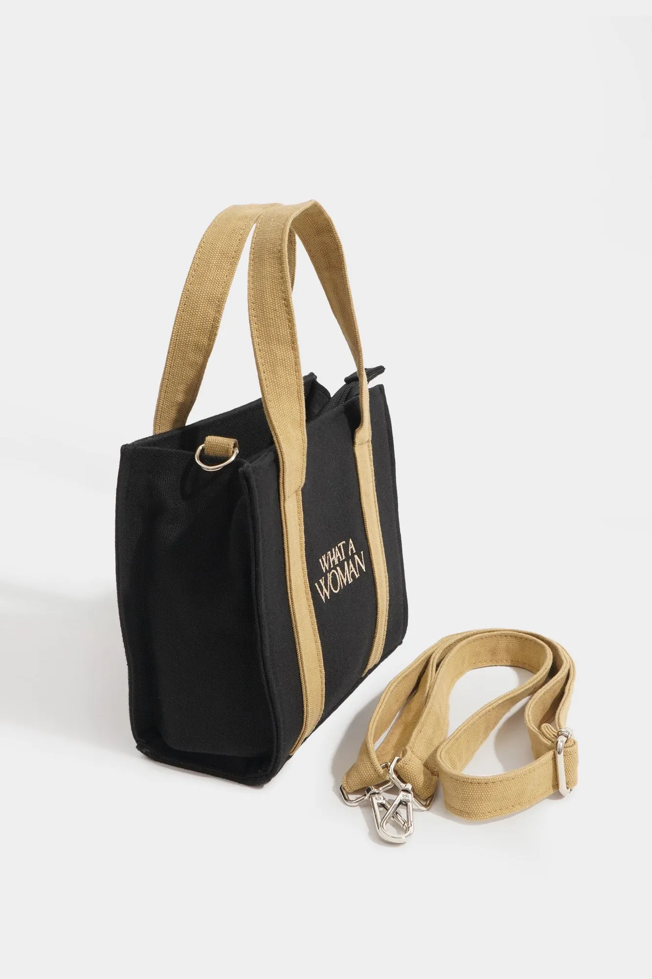 What A Woman Canvas Box Bag
