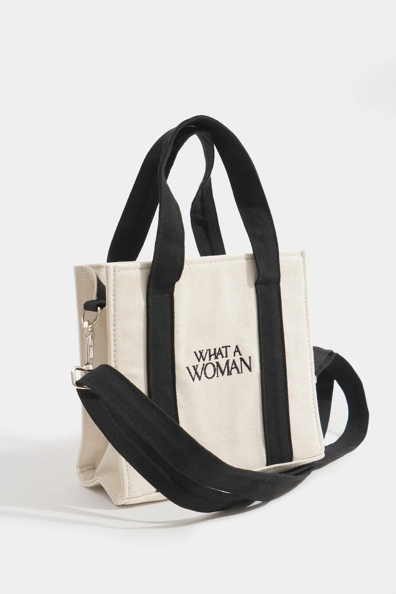 What A Woman Canvas Box Bag