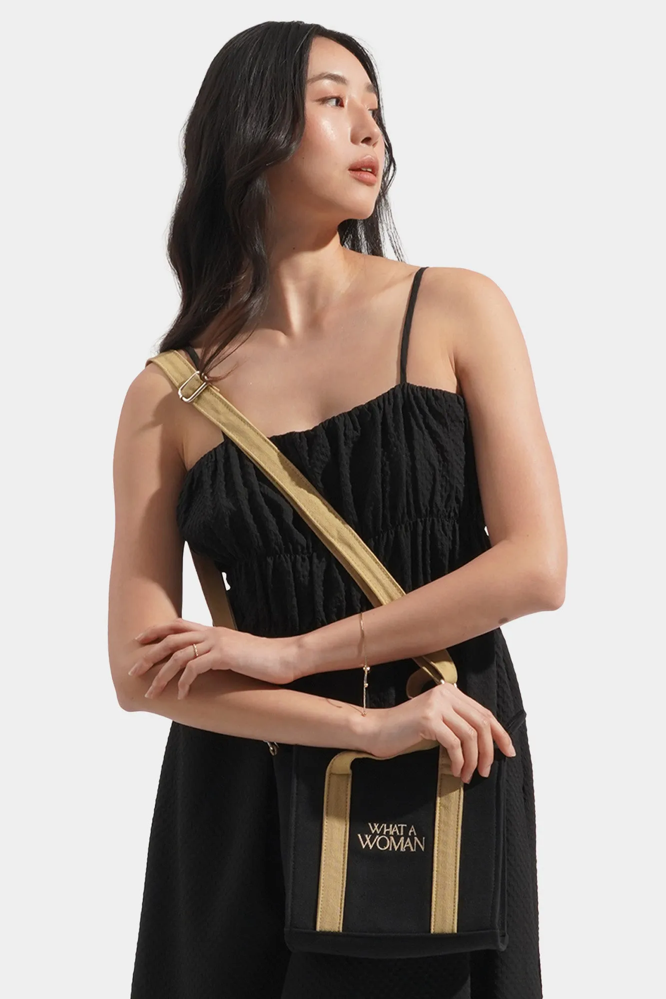 What A Woman Canvas Box Bag