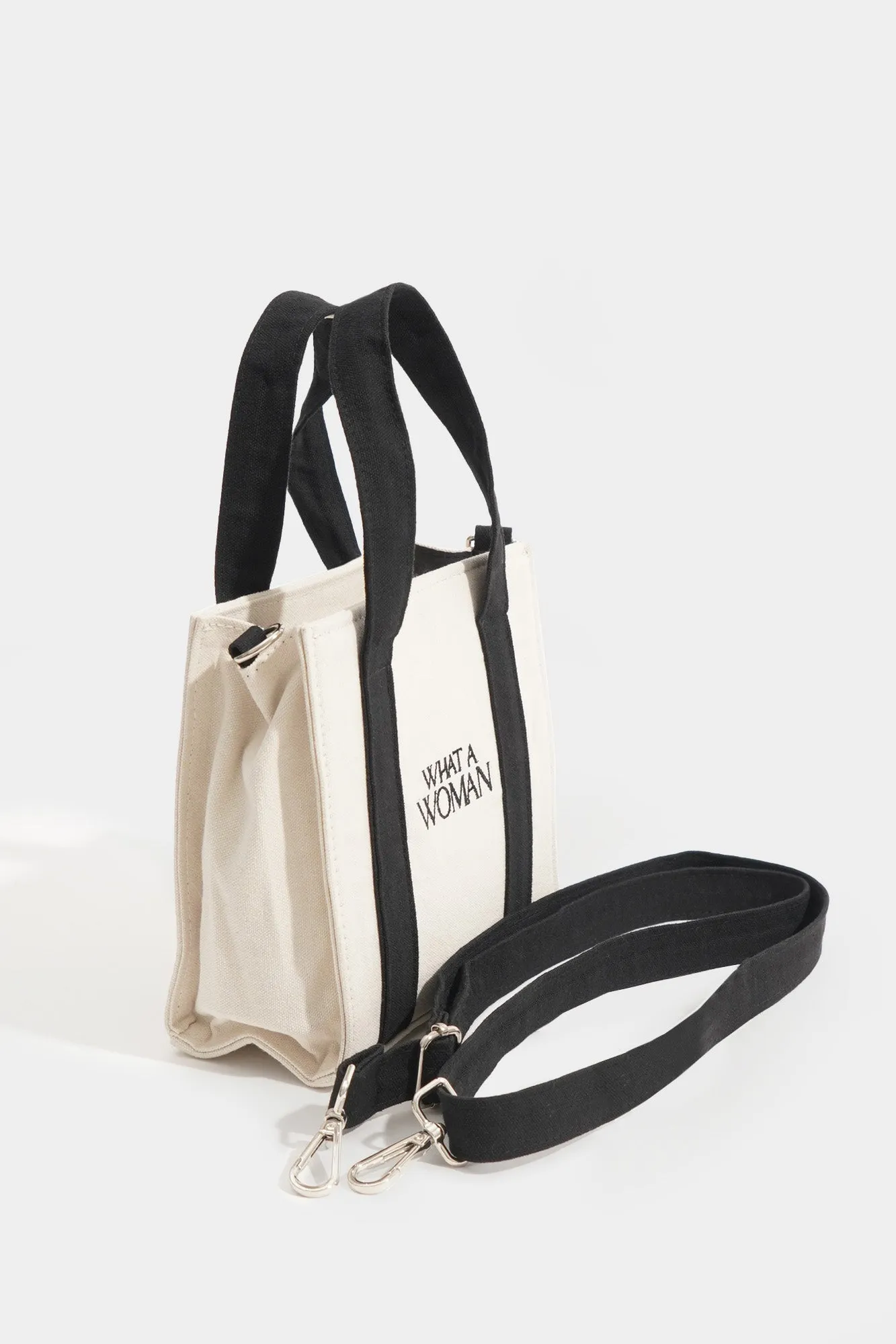What A Woman Canvas Box Bag