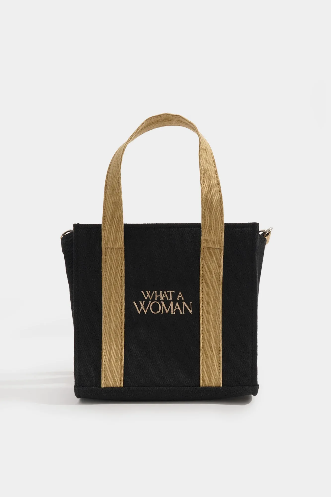 What A Woman Canvas Box Bag