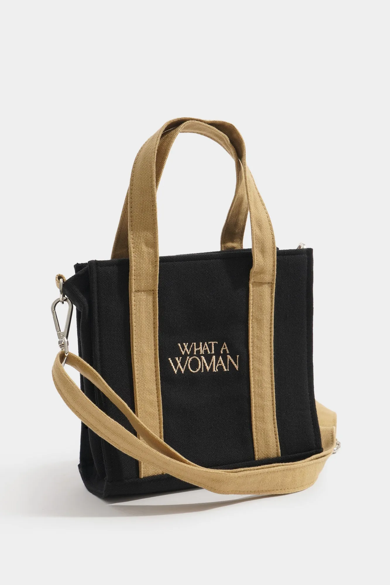 What A Woman Canvas Box Bag