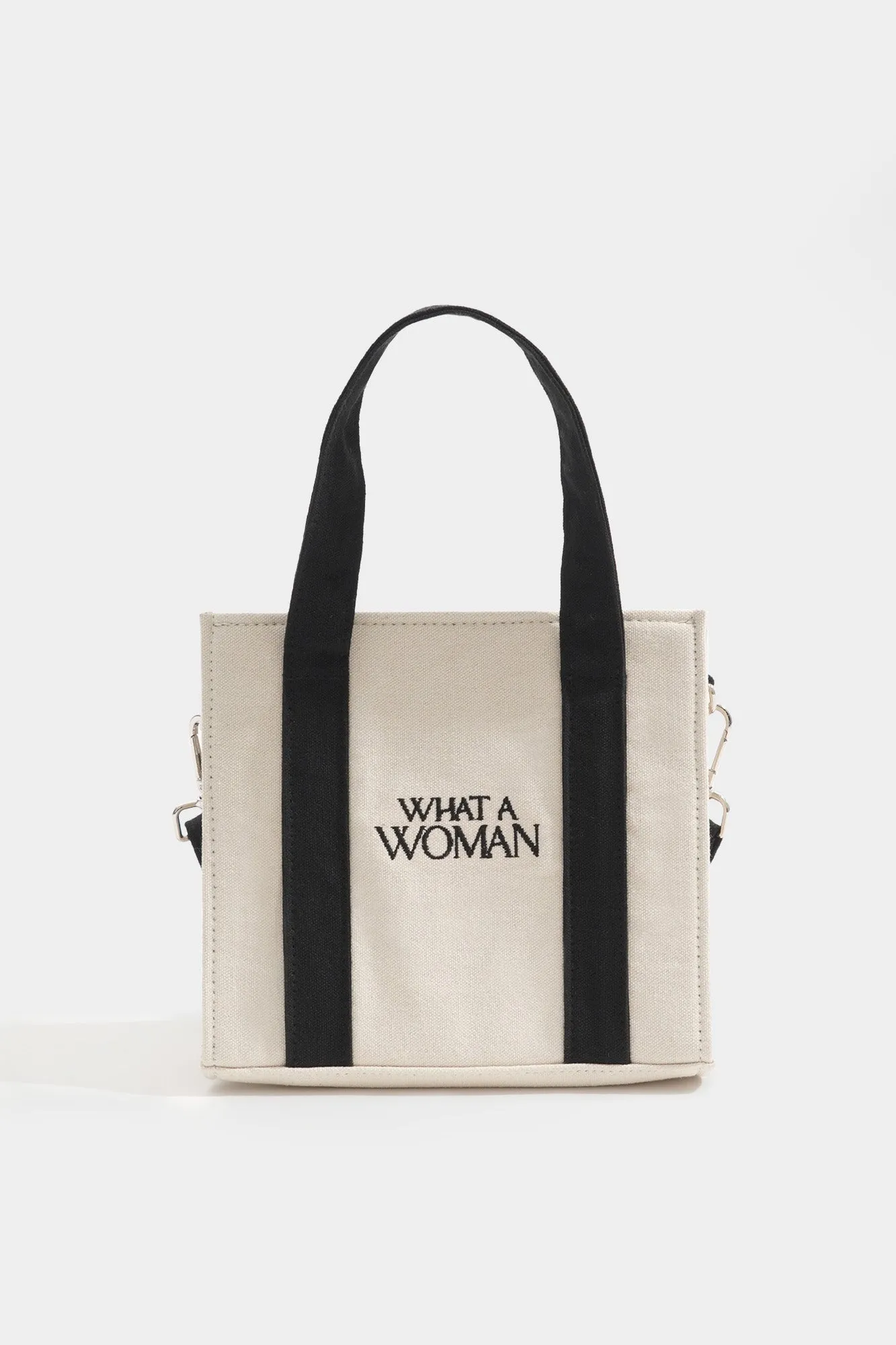 What A Woman Canvas Box Bag