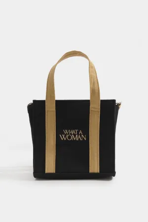 What A Woman Canvas Box Bag