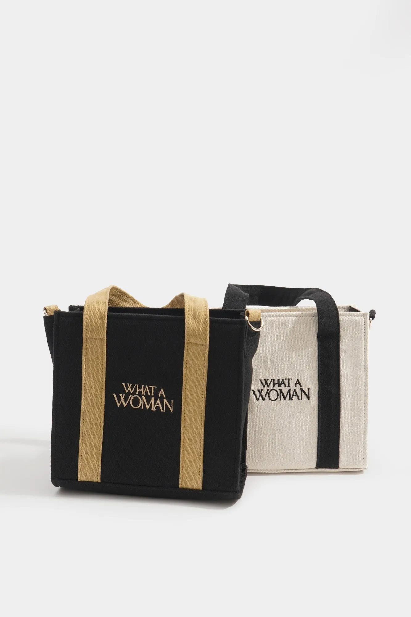 What A Woman Canvas Box Bag