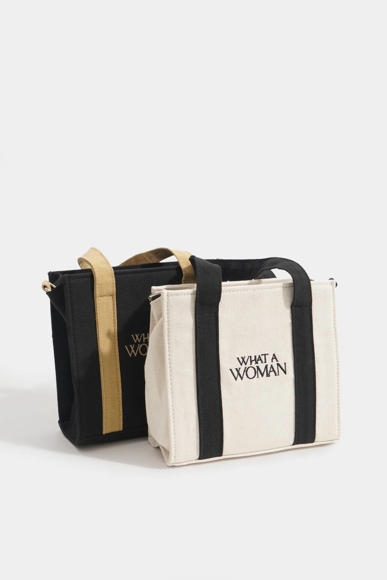 What A Woman Canvas Box Bag
