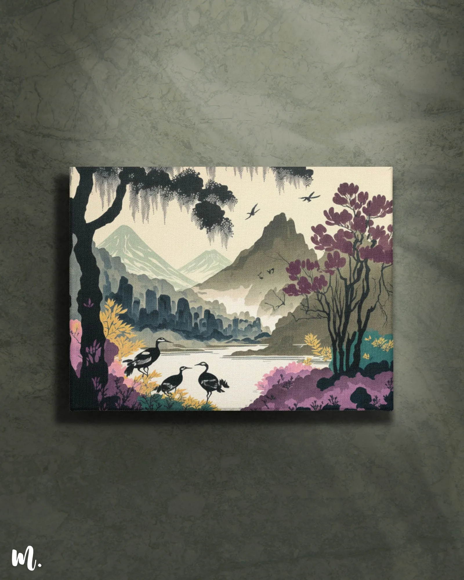 Whispering valley serenity canvas art