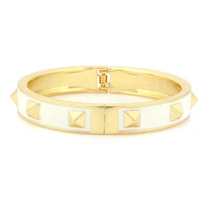 WHITE ENAMEL BRACELETS #SCM34212WHT (TC19 (D SEC 3BOXES))