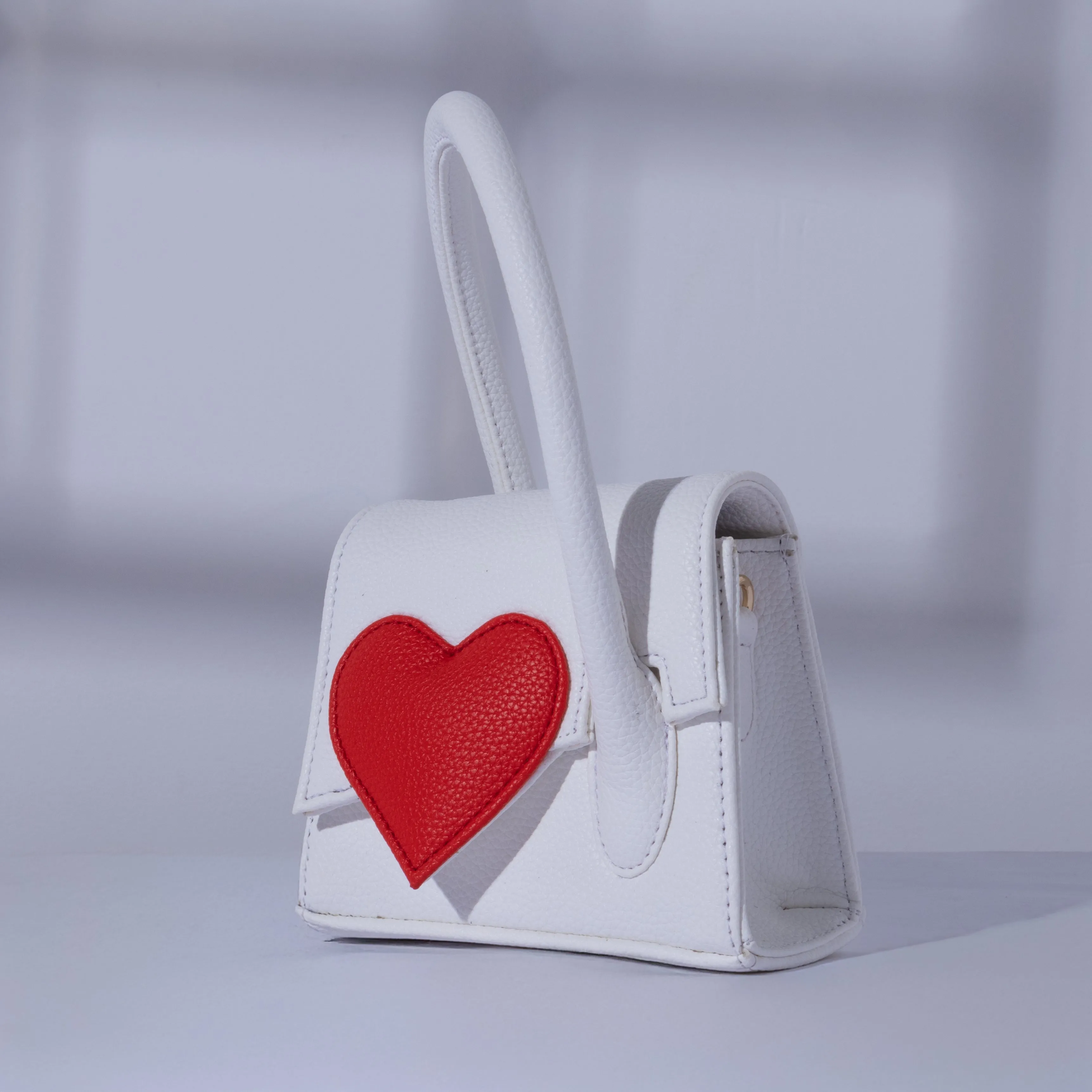 White Heartbound Tote Mini