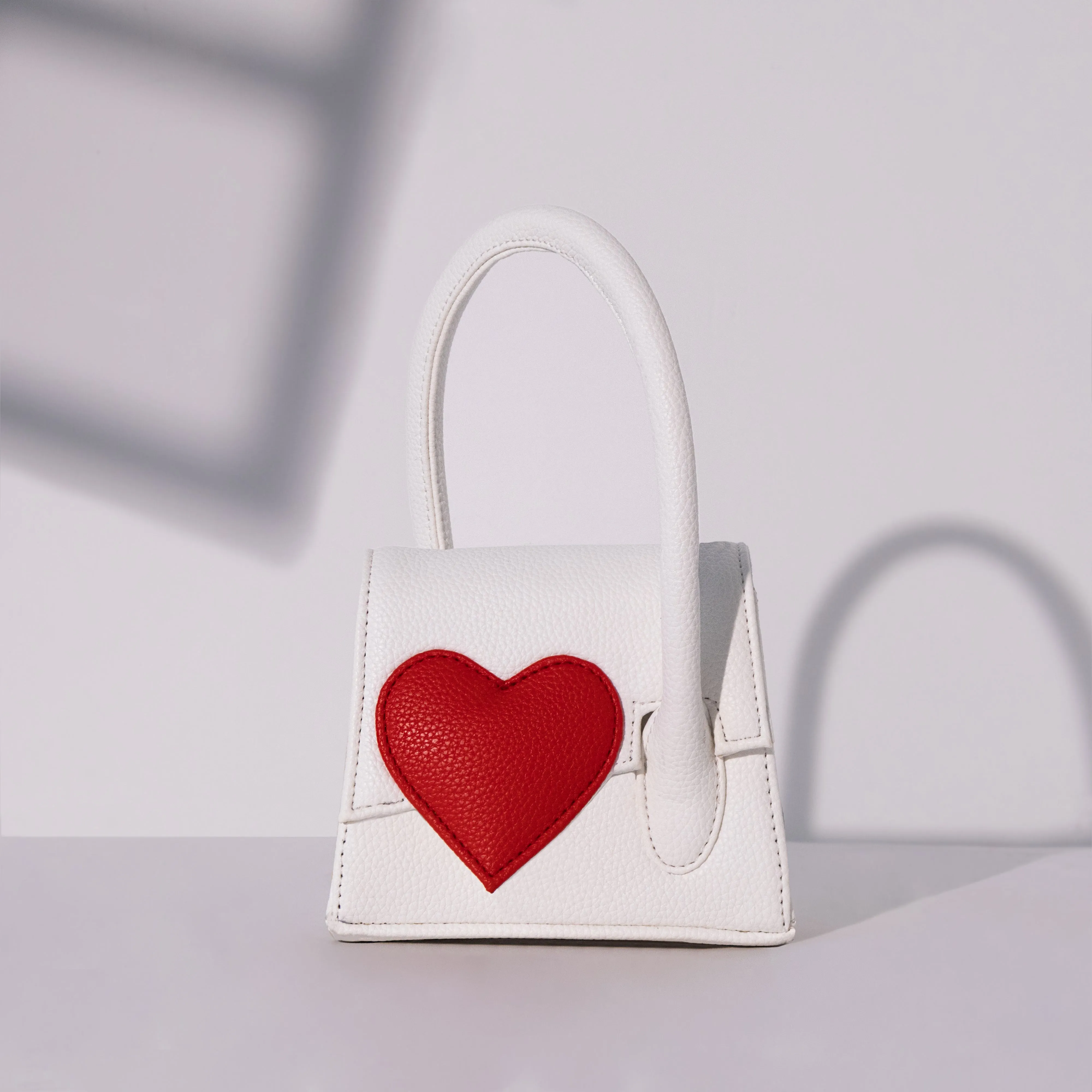White Heartbound Tote Mini