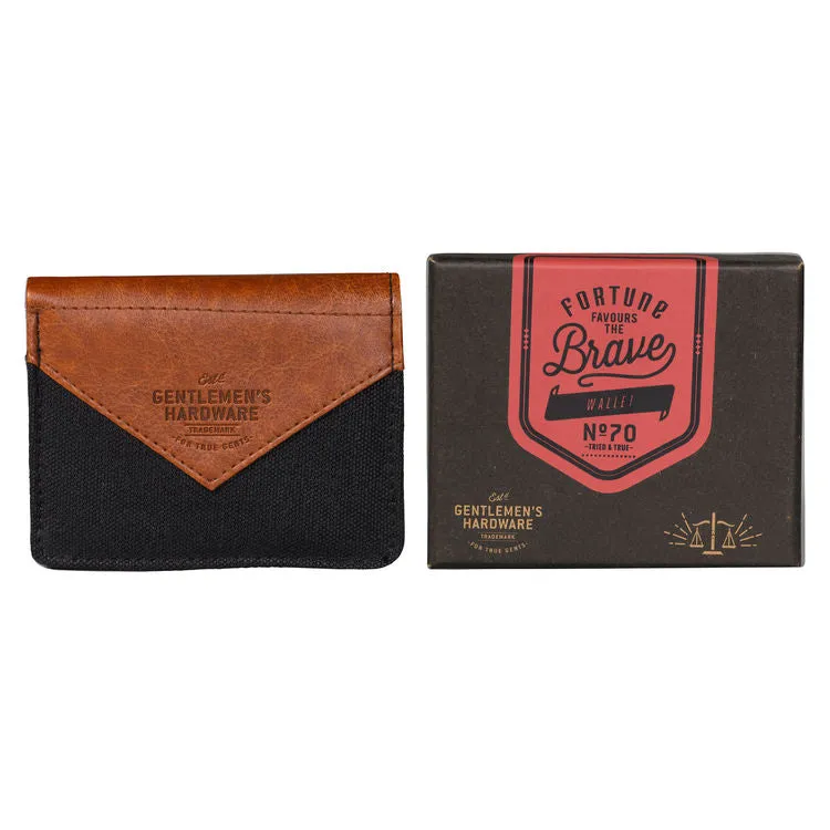 Wild & Wolf Gentlemen's Hardware Brown Canvas Wallet