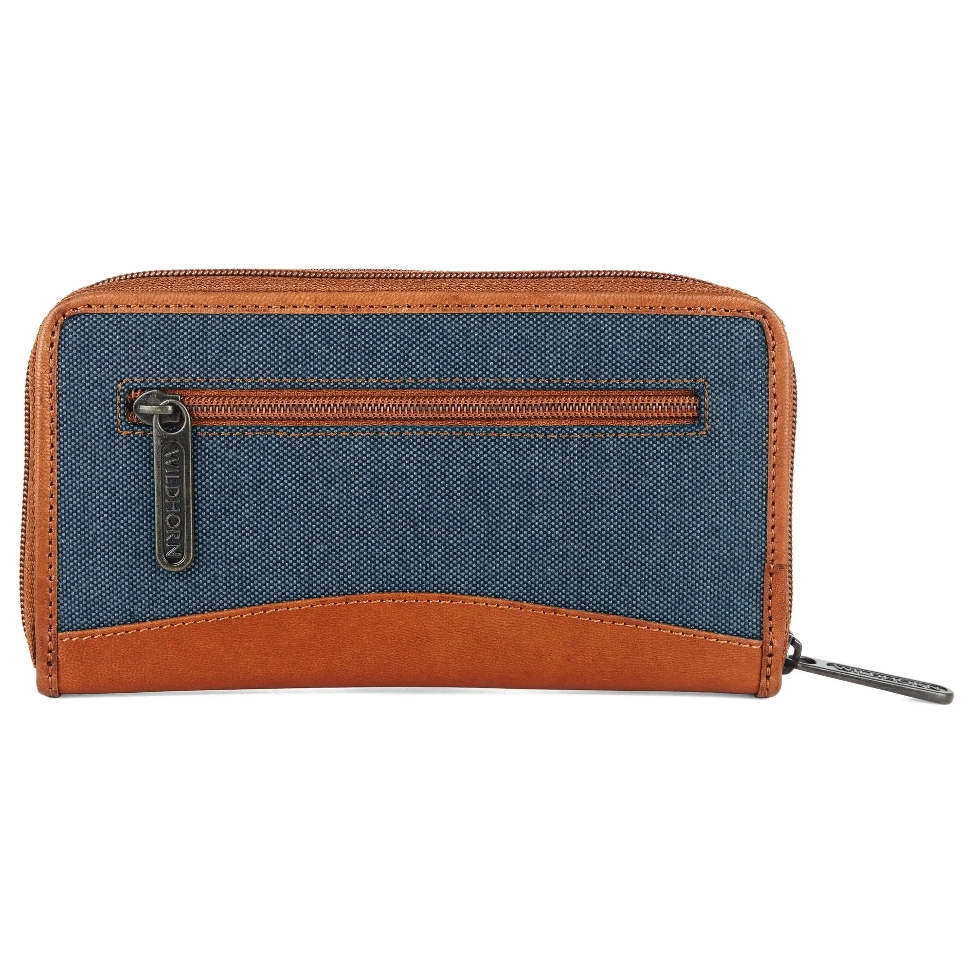WildHorn Women's Canvas Wallet Clutch - Stylish, Spacious I Zip Around Wallet for Travel, Holds Cards, Phone, Cash.