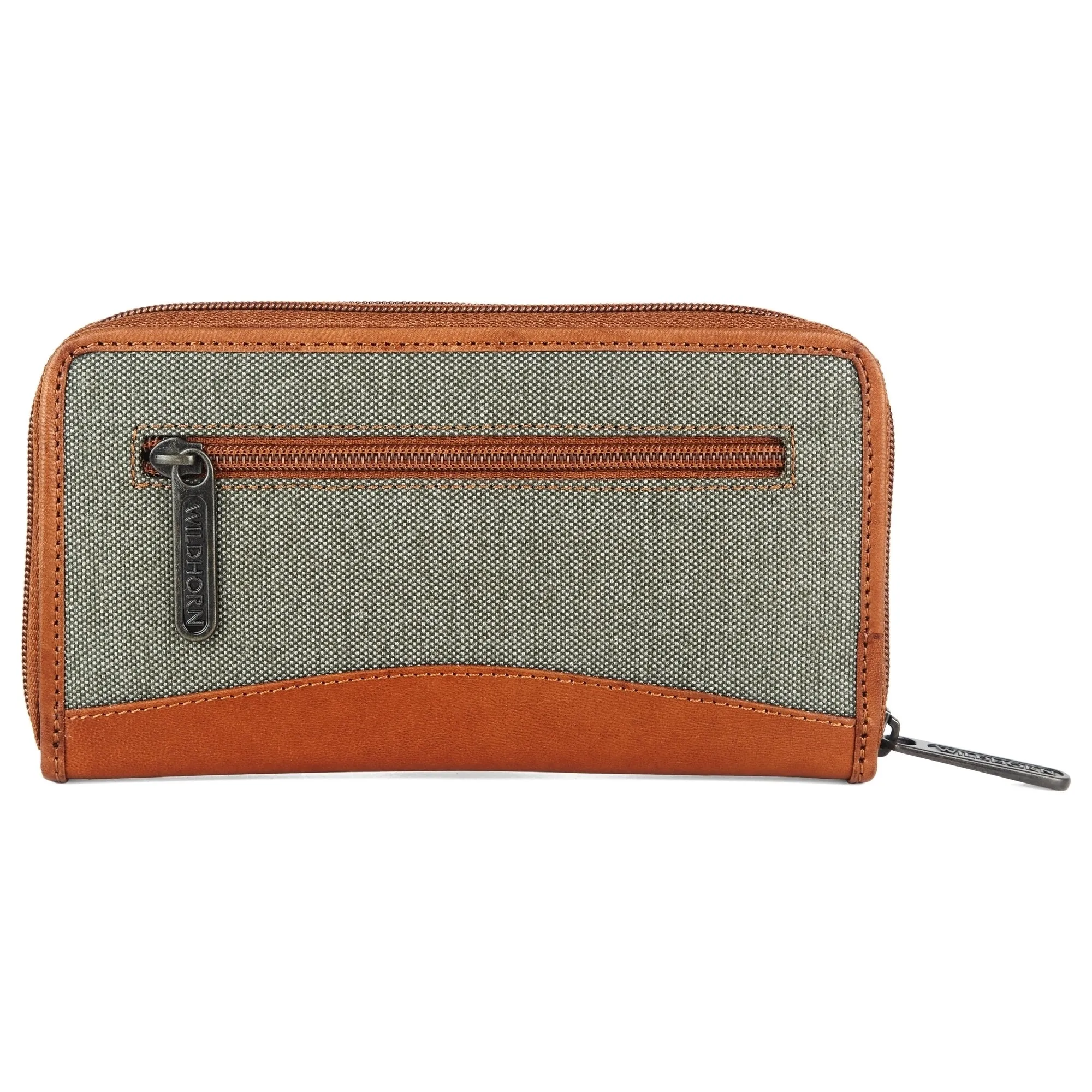 WildHorn Women's Canvas Wallet Clutch - Stylish, Spacious I Zip Around Wallet for Travel, Holds Cards, Phone, Cash.