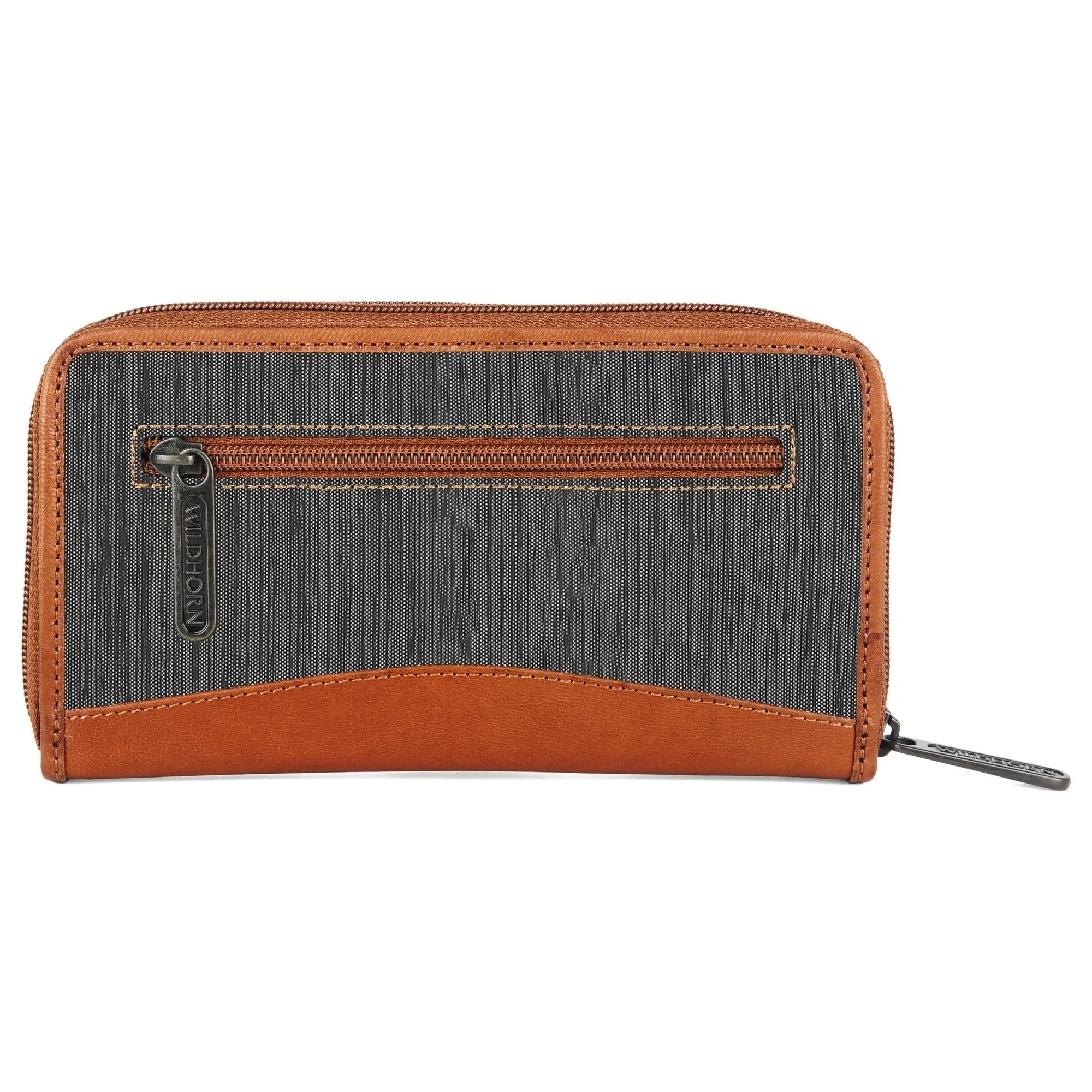 WildHorn Women's Canvas Wallet Clutch - Stylish, Spacious I Zip Around Wallet for Travel, Holds Cards, Phone, Cash