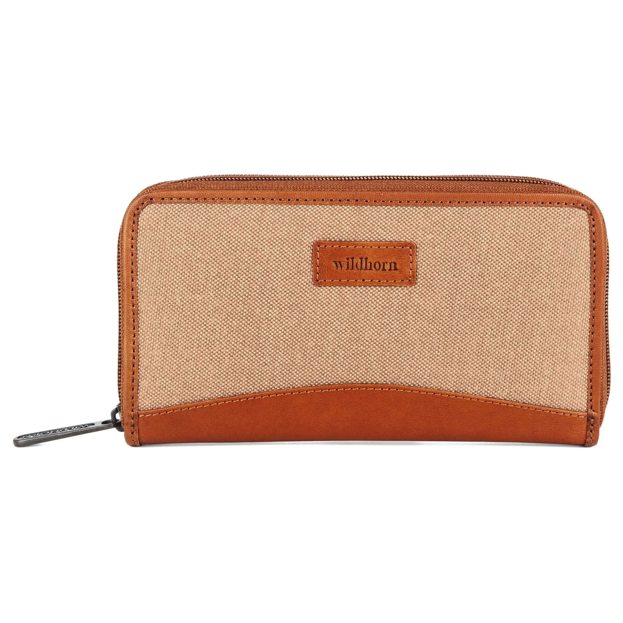 WildHorn Women's Canvas Wallet Clutch - Stylish, Spacious I Zip Around Wallet for Travel, Holds Cards, Phone, Cash.