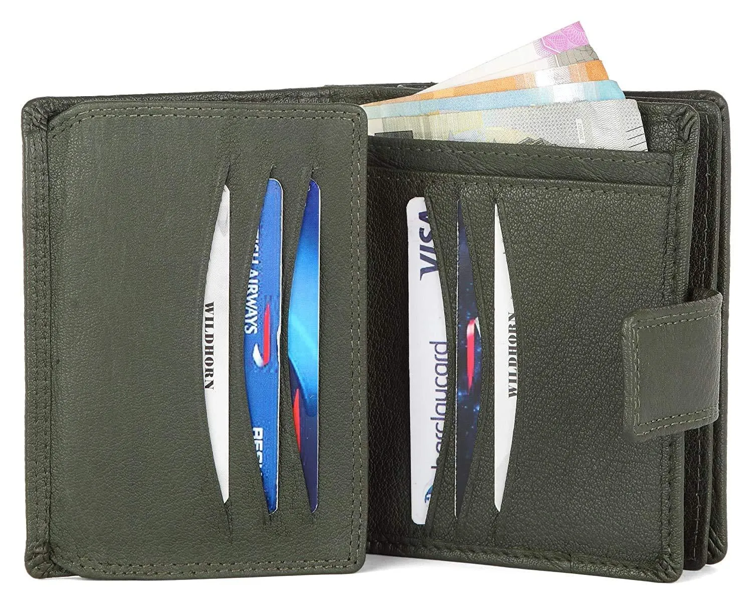 WILDHORN® Women's Leather Wallet and Pen Combo Set