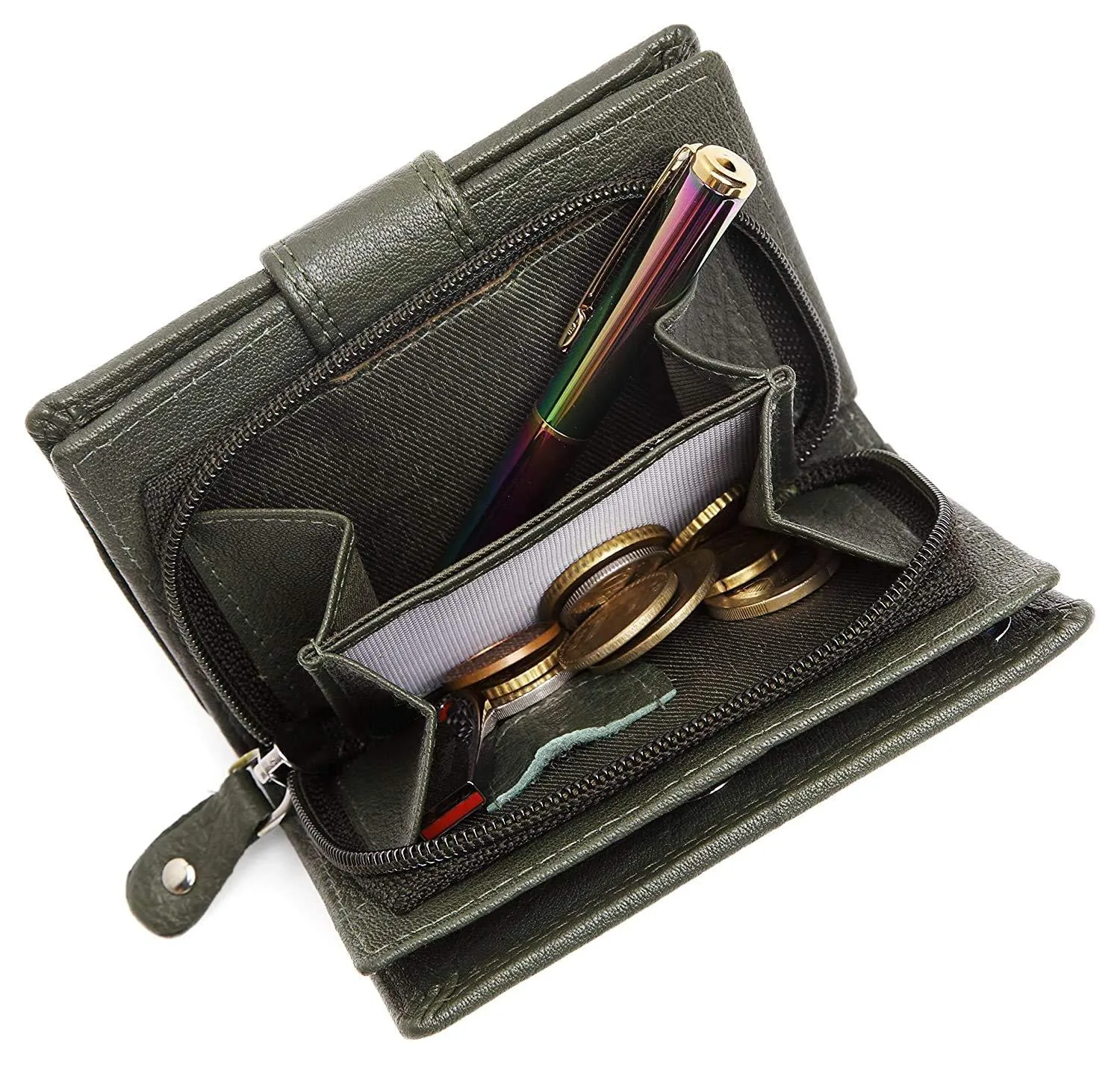 WILDHORN® Women's Leather Wallet and Pen Combo Set