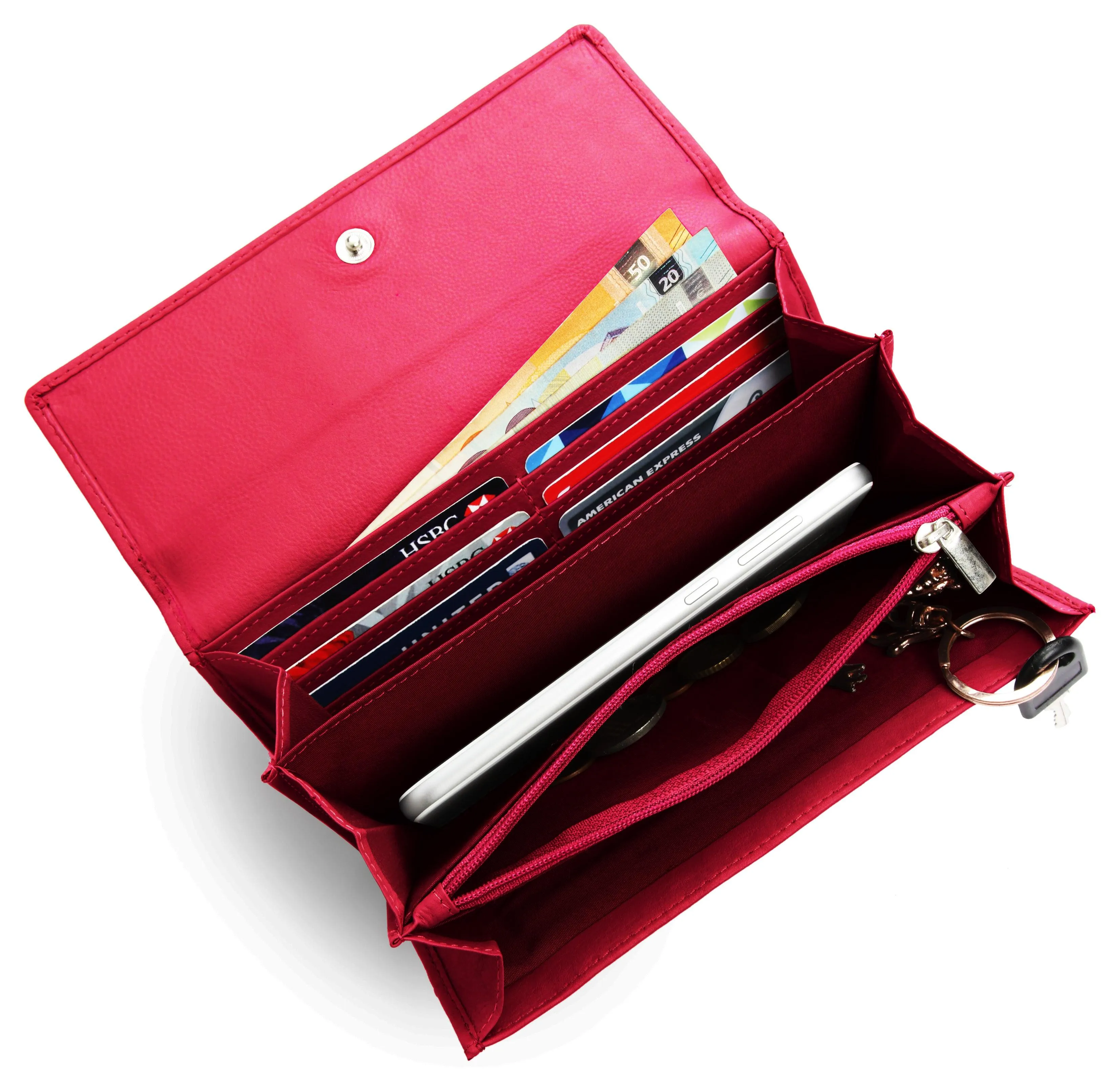 WILDHORN® Women's Leather Wallet and Pen Combo Set