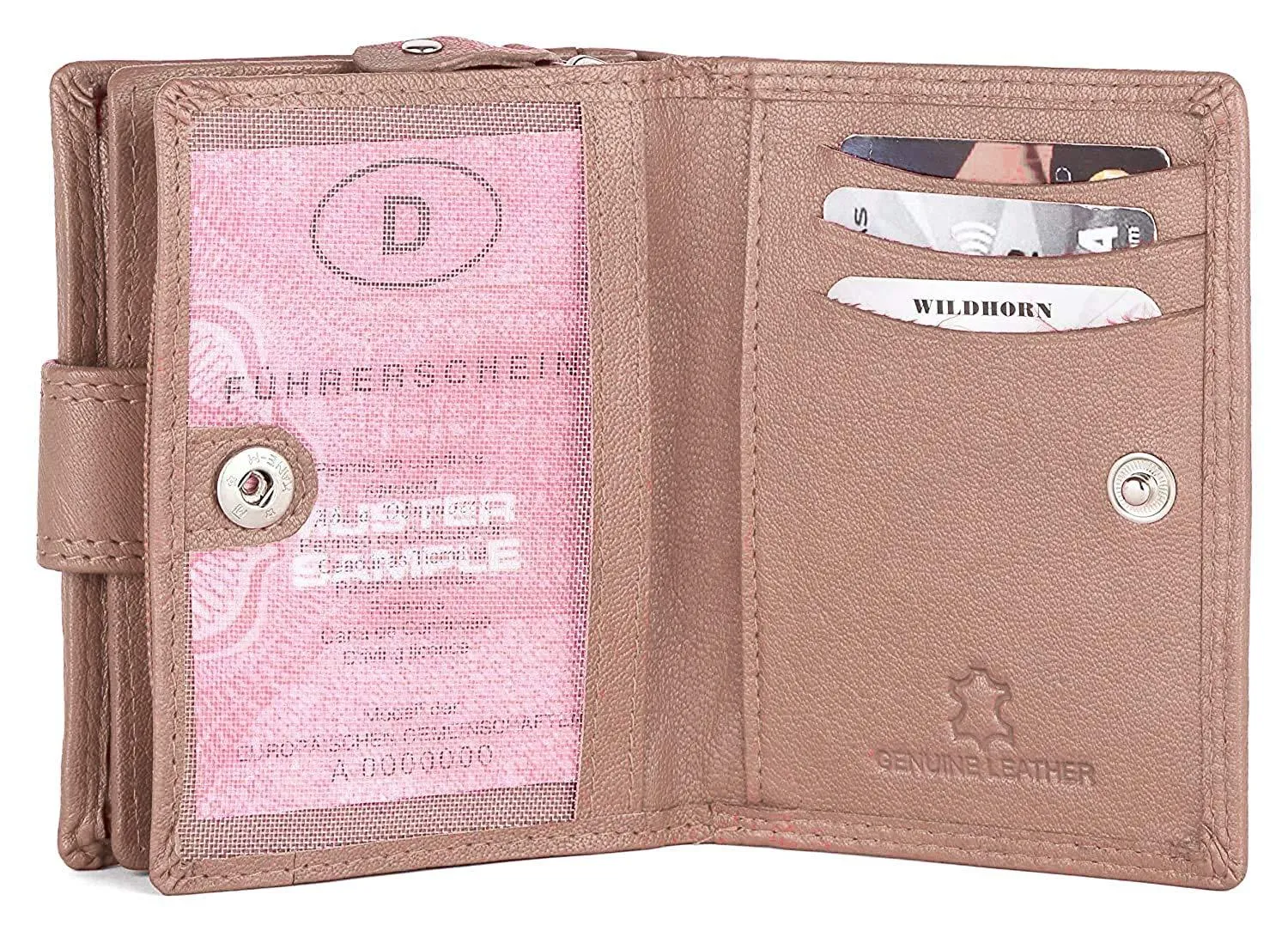 WILDHORN® Women's Leather Wallet and Pen Combo Set