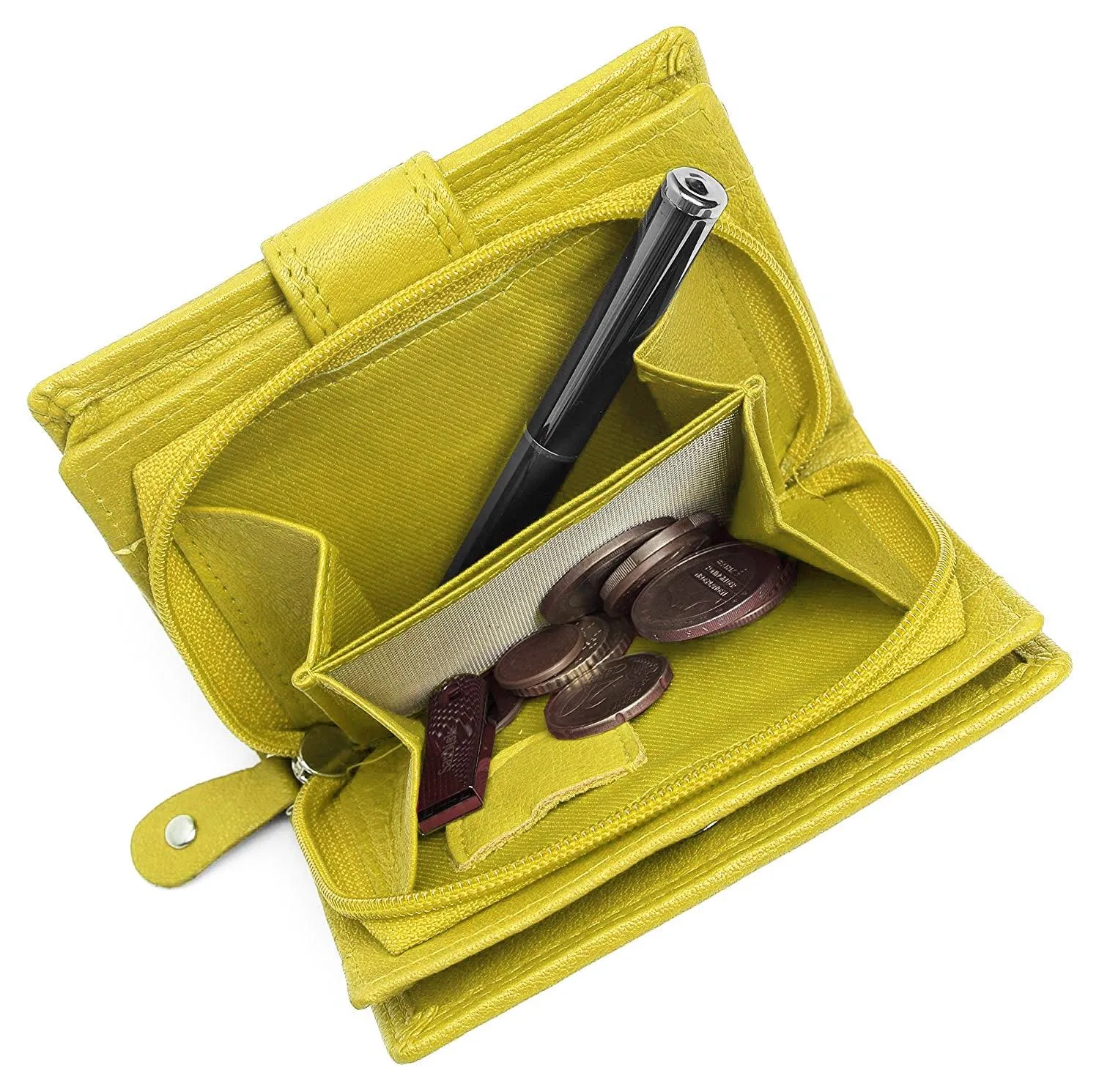 WILDHORN® Women's Leather Wallet and Pen Combo Set