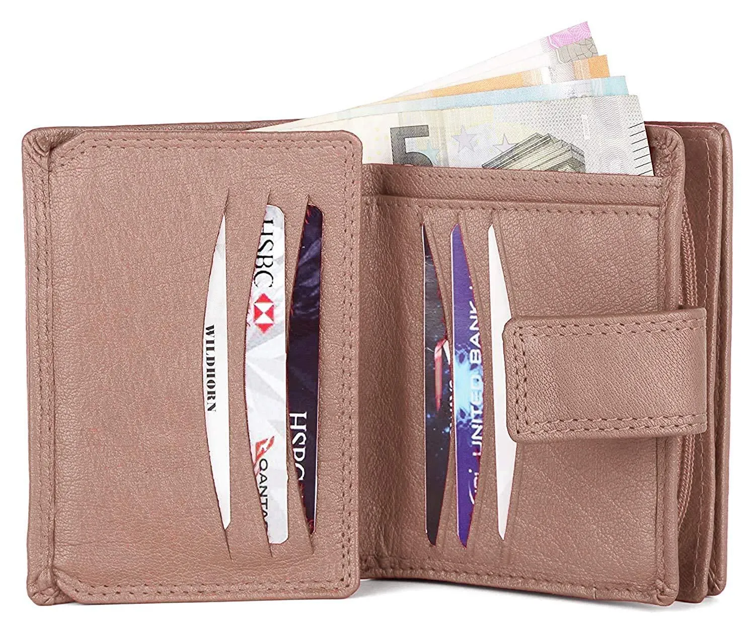 WILDHORN® Women's Leather Wallet and Pen Combo Set