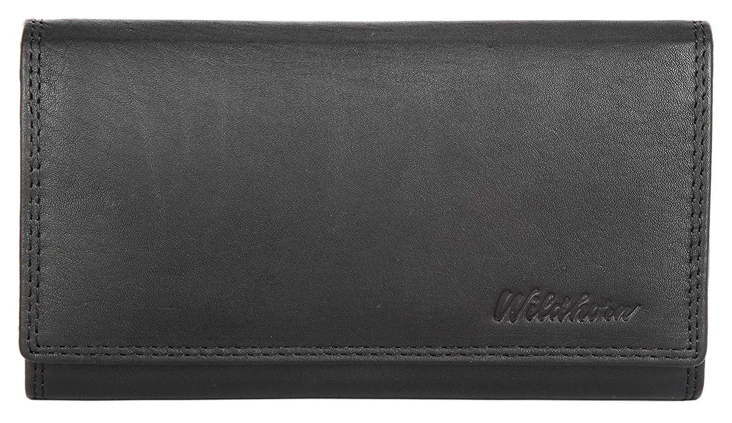 WildHorn®Women's Leather Wallet and Pen Combo Set