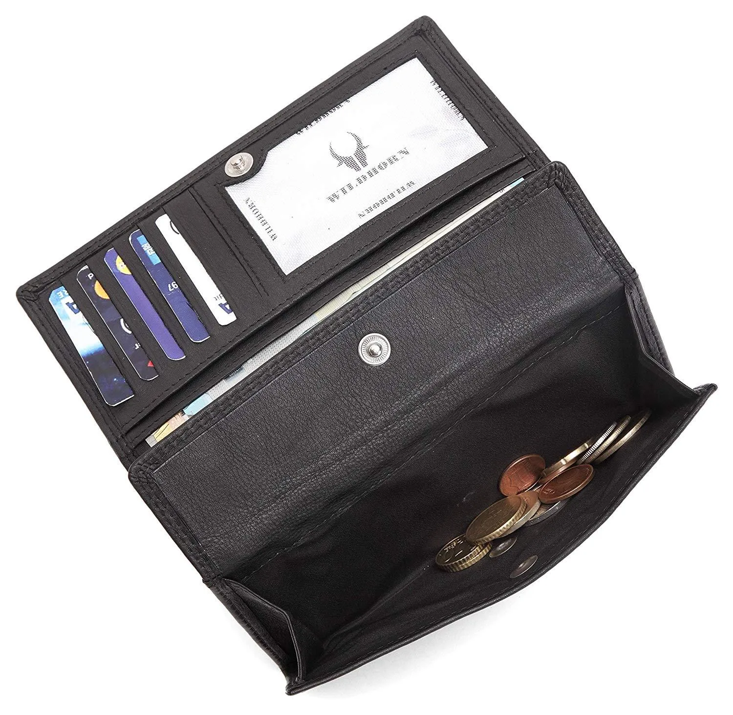 WildHorn®Women's Leather Wallet and Pen Combo Set