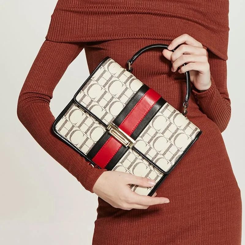 Women Handbags Beige Large Capacity