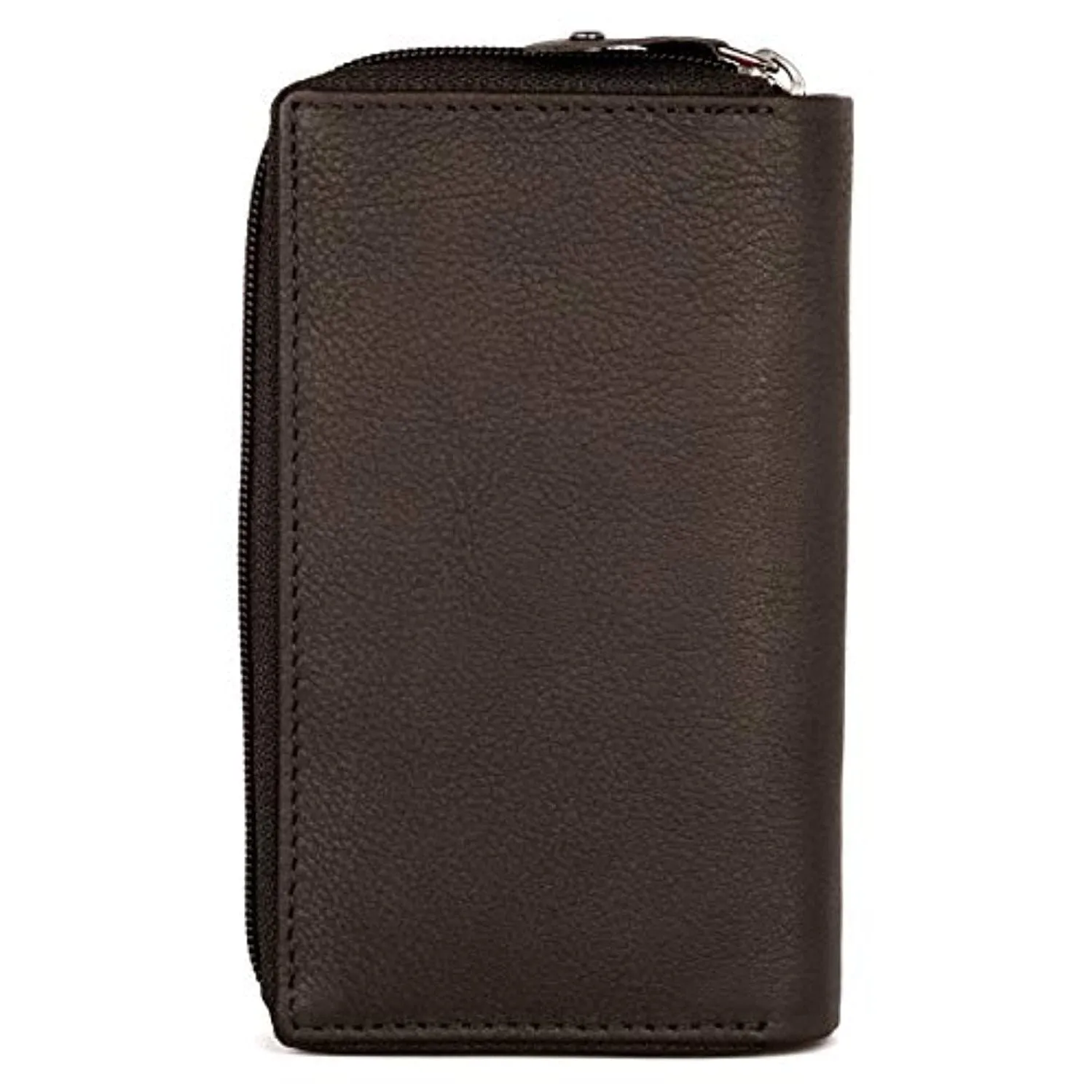 Womens RFID Safe Soft Leather Card Wallet with Zip pocket Gift Boxed