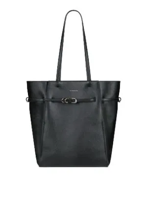 Women's Voyou S Tote Silver Logo in Black | BB50ZPB231001001