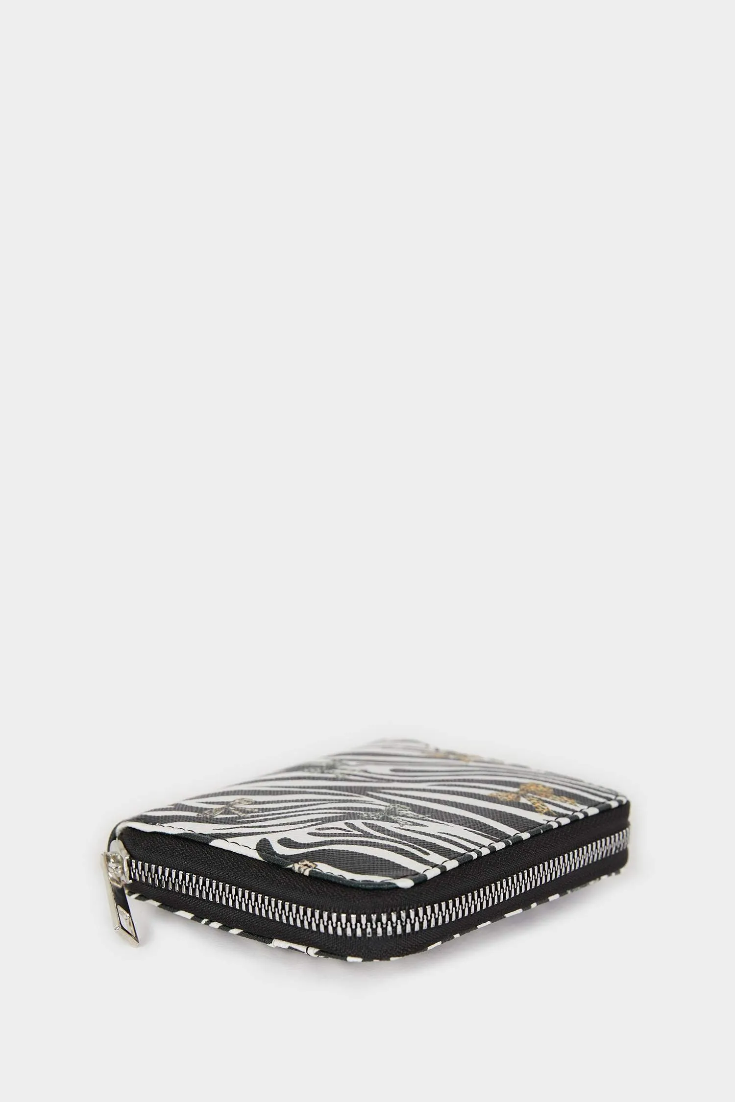 Women's Zebra Patterned Faux Leather Wallet