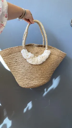 Woven Jute Basket Tote