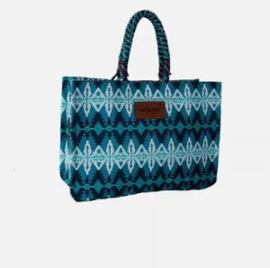 WRANGLER SOUTHWESTERN OVERSIZED TOTE - BLUE