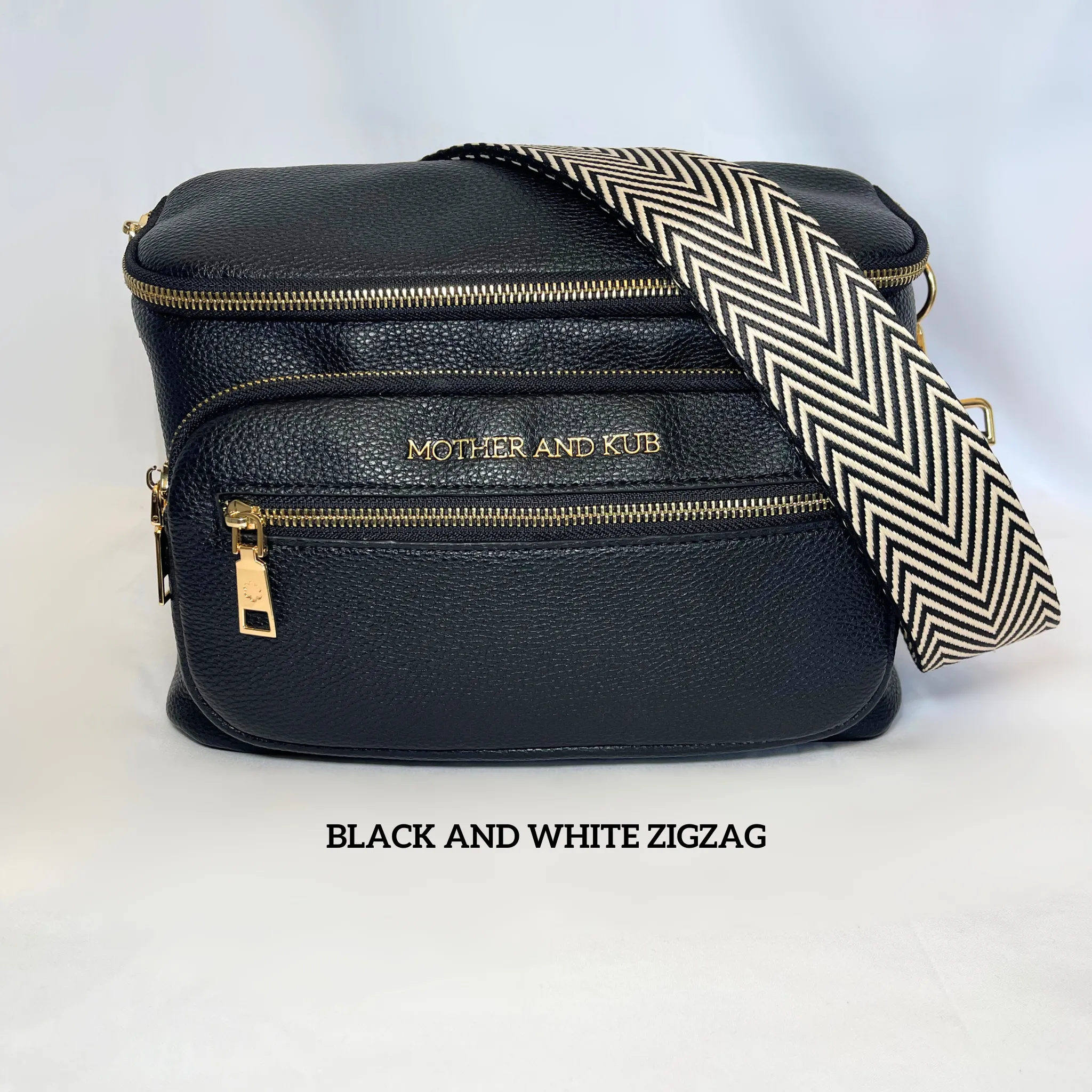 Zoey Crossbody Bag- Black   Strap