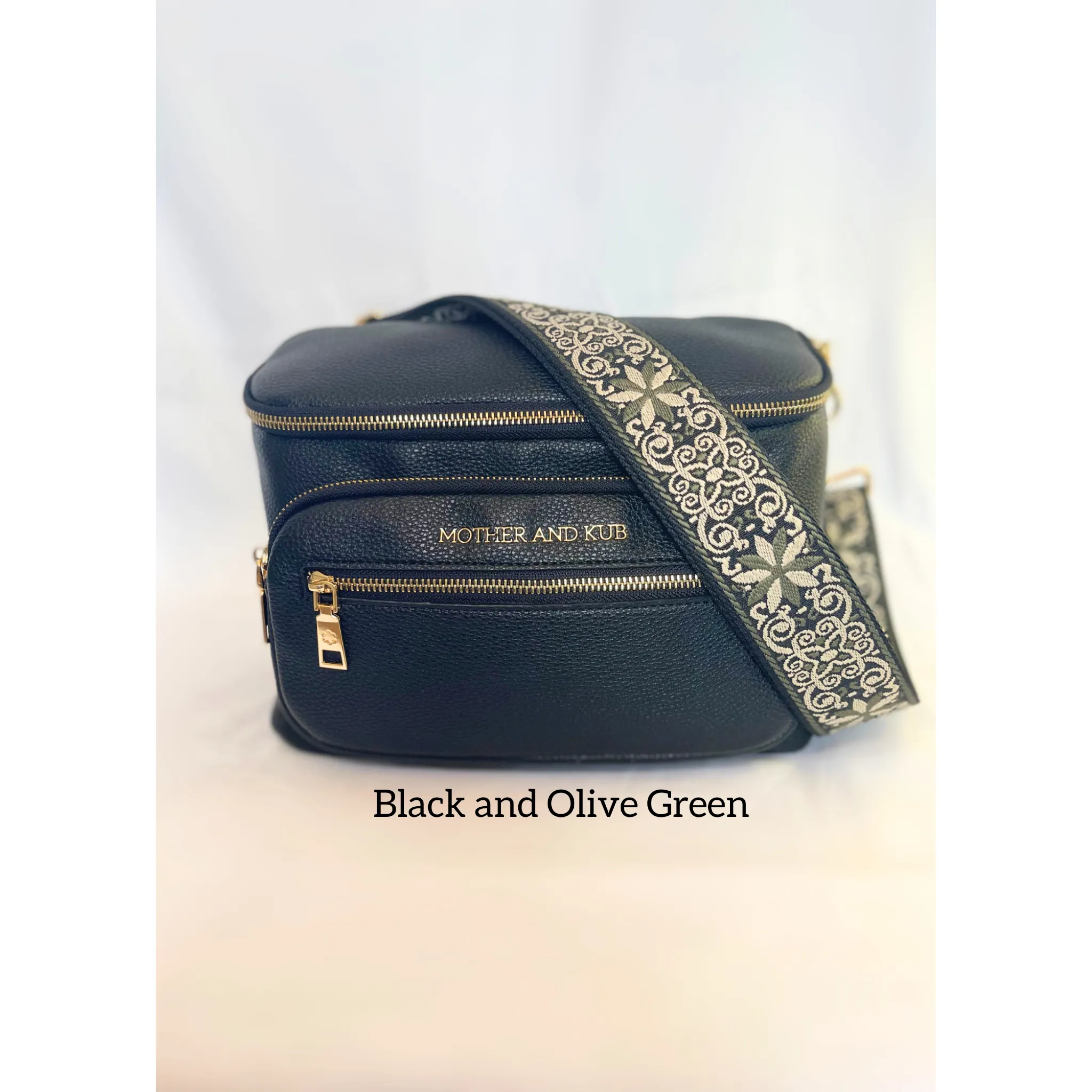 Zoey Crossbody Bag- Black   Strap
